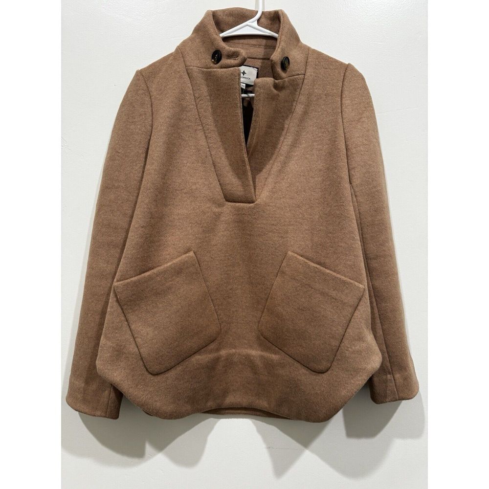 Tuckernuck Emerson Popover Wool Blend Camel Tan Pullover Jacket Size XXS - Picture 4 of 9